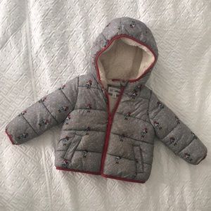Baby Gap Disney Minnie Mouse Winter Puffer Coat